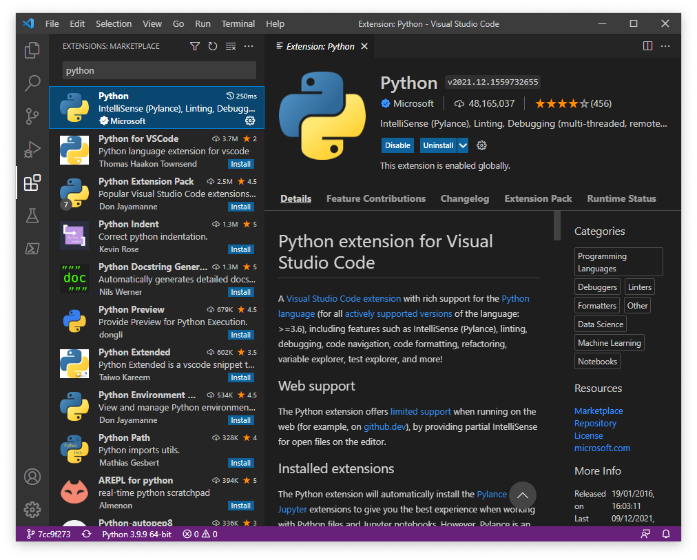 VSCode Python Extension